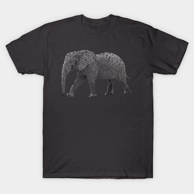 Elephant Info Graphic T-Shirt by shellysom91